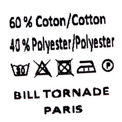 Chemise blanc oxford c29 coton poly fanatisie bill00 Homme BILL TORNADE