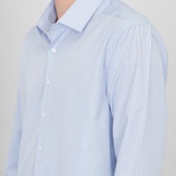 Chemise bleu vichie c45 coton poly fanatisie bill00 Homme BILL TORNADE