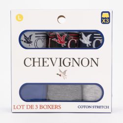 Lot de 3 boxers ayden Homme CHEVIGNON Lot de 3 boxers ayden Homme CHEVIGNON