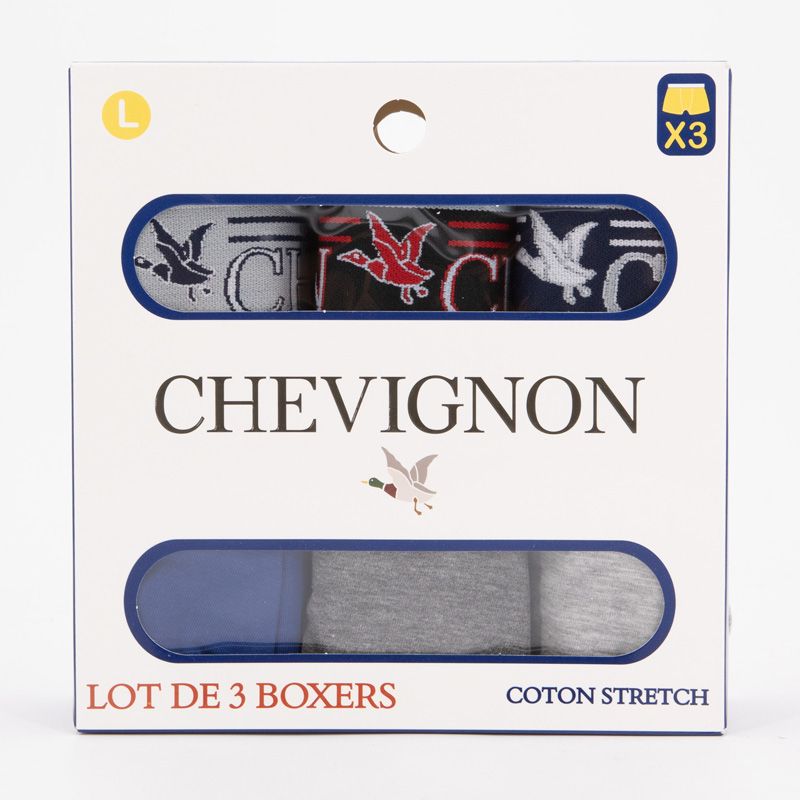 Lot de 3 boxers ayden Homme CHEVIGNON