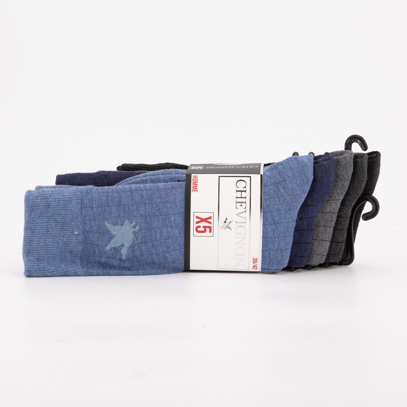Lot de 5 paires de chaussettes chemsy Homme CHEVIGNON Lot de 5 paires de chaussettes chemsy Homme CHEVIGNON