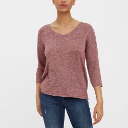Pull 3/4 vmbrianna eucalyptus 10248738 4358 Femme VERO MODA