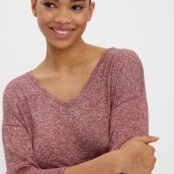 Pull 3/4 vmbrianna eucalyptus 10248738 4358 Femme VERO MODA