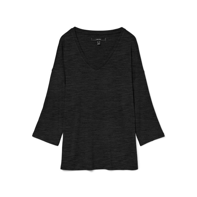 Pull 3/4 vmbrianna black 10248738 4355 Femme VERO MODA