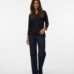 Pull 3/4 vmbrianna black 10248738 4355 Femme VERO MODA
