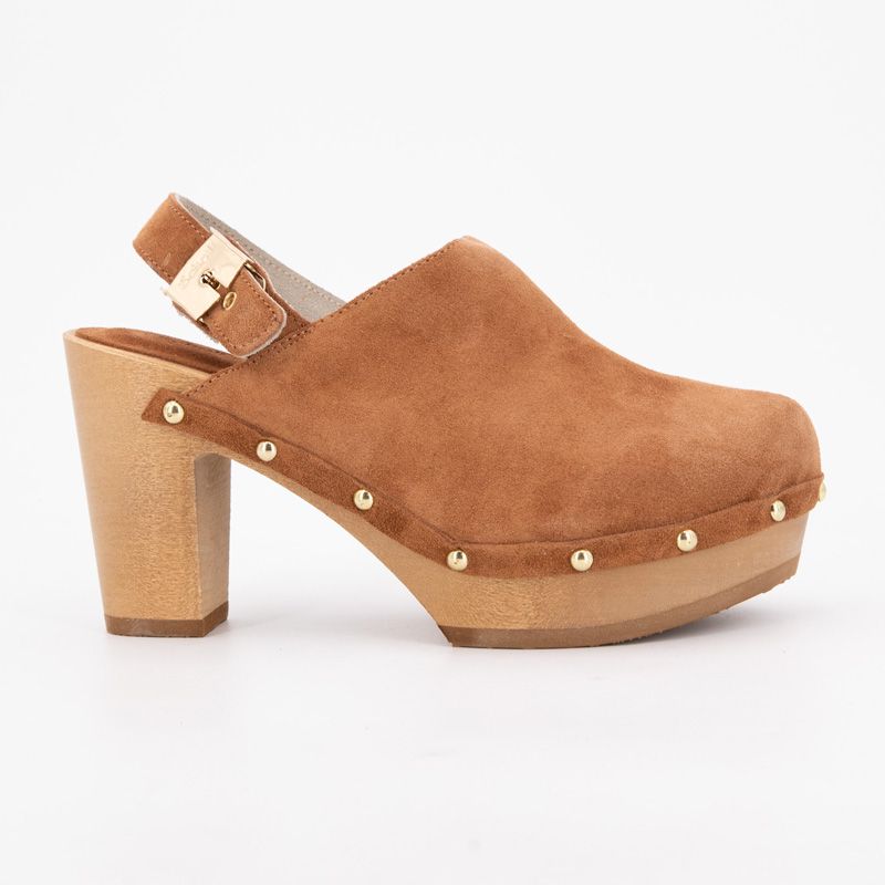 Sabot a talon marron miami clog t35/42 Femme SCHOLL