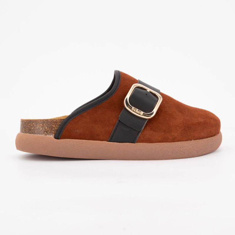 Sabot marron ivy big bucklet35/42 Femme SCHOLL