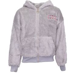 Veste polaire fille gris rose blanc hiverz105 4/14 ans Fille CXL BY CHRISTIAN LACROIX