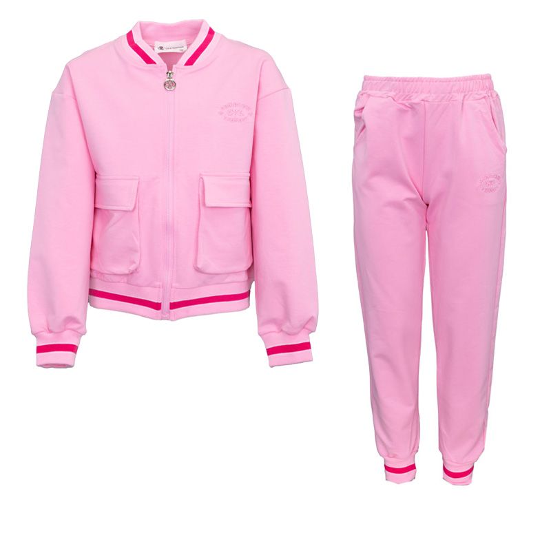 Ensemble jogging fille rose marine permcl192 4/14 ans Enfant CXL BY CHRISTIAN LACROIX