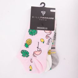 Chaussettes x3 bill tornade 36/42 fantaisie 11088 Femme BILL TORNADE