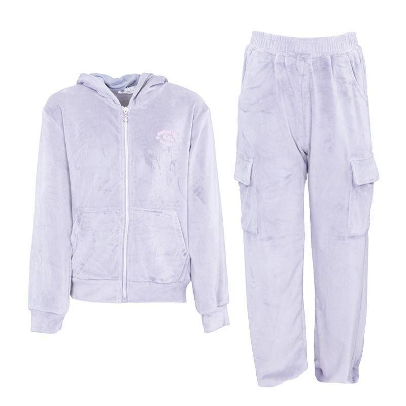 Ensemble velour marine rose gris hivercl173 4/14 ans Enfant CXL BY CHRISTIAN LACROIX