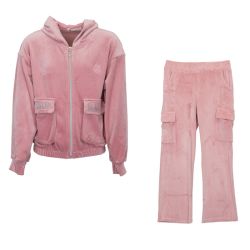 Ensemble velour marine rose gris hivercl174 4/14 ans Enfant CXL BY CHRISTIAN LACROIX