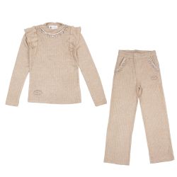 Ensemble maille noir rose beige perm cl177 4/14 ans Enfant CXL BY CHRISTIAN LACROIX