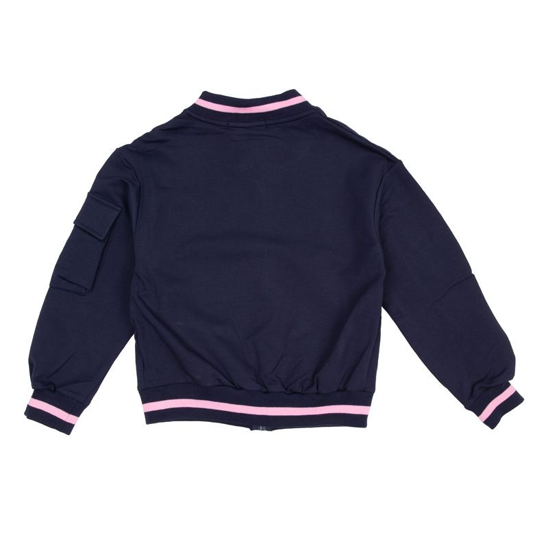 Ensemble blouson "sweat" jupe marine rose perm cl199 4/14 ans Enfant CXL BY CHRISTIAN LACROIX