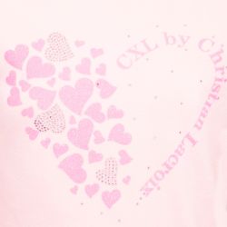 Tee shirt ml fille rose blanccl52 4/14 ans Enfant CXL BY CHRISTIAN LACROIX