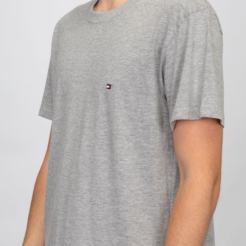 T-shirt logo brodé coton col ras de cou Homme TOMMY HILFIGER