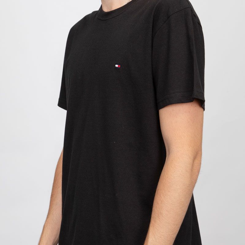 T-shirt logo brodé coton col ras de cou Homme TOMMY HILFIGER