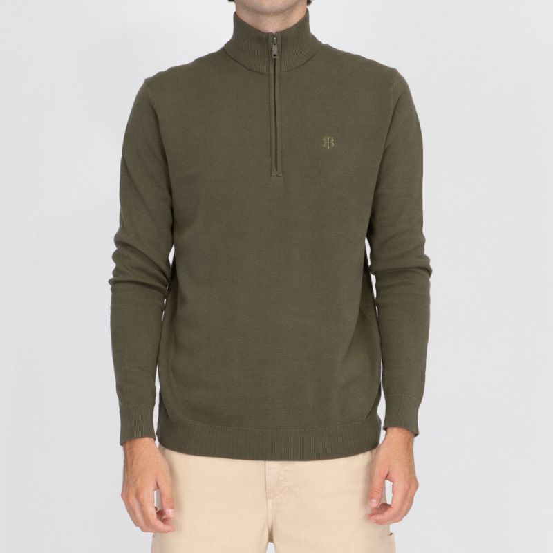 Pull col zippé 10845 Homme BILL TORNADE