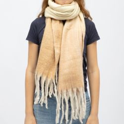 Echarpe avec franges tricolore en laine 50x200 cm Femme GERARD PASQUIER Echarpe avec franges tricolore en laine 50x200 cm Femme GERARD PASQUIER