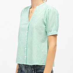 Chemise 30-ecru/vert tori-b202421c0a Femme LA PETITE ETOILE