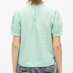 Chemise 30-ecru/vert tori-b202421c0a Femme LA PETITE ETOILE Chemise 30-ecru/vert tori-b202421c0a Femme LA PETITE ETOILE