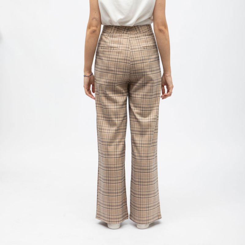 Pantalon 13-carreaux paoline-p102421z4a Femme LA PETITE ETOILE