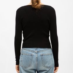 Pull 00-noir moza-m112423v8a Femme LA PETITE ETOILE