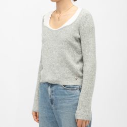 Pull 01-gris chine mila-m112422a5a Femme LA PETITE ETOILE