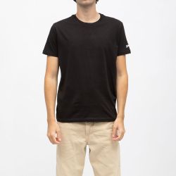 Tee shirt blanc col rond basic Homme SCHOTT