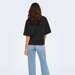 TEE SHIRT BLACK ONLEDEL 15353293 4360
