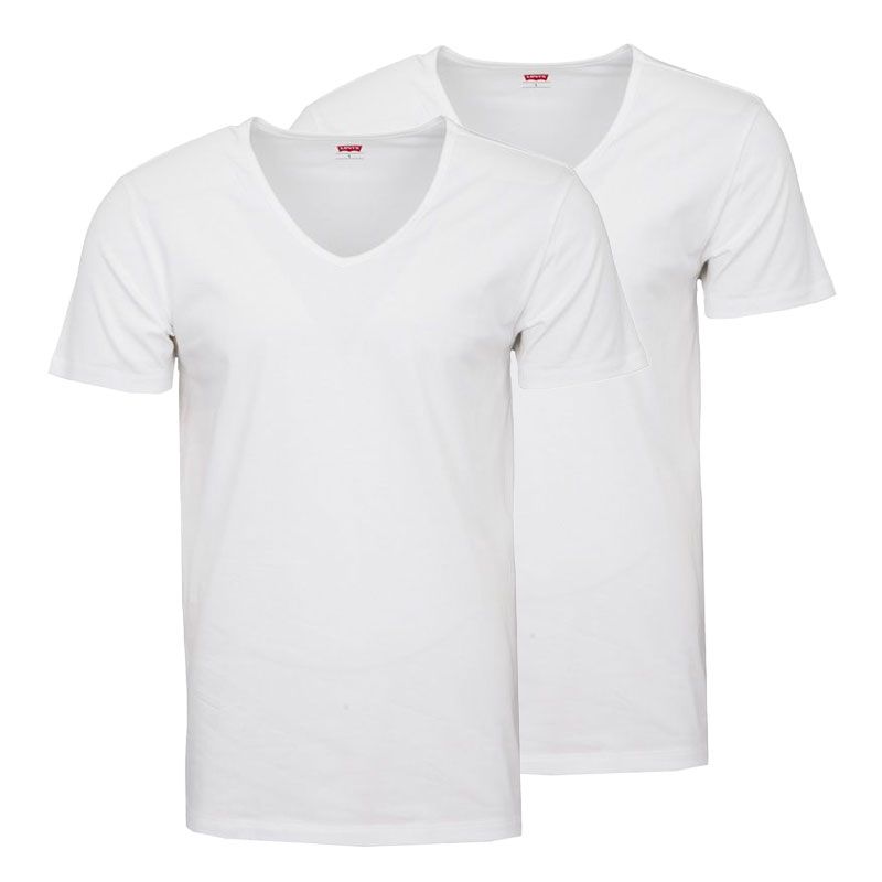 Lot de 2 tee shirts classiques col v coton Homme LEVI'S
