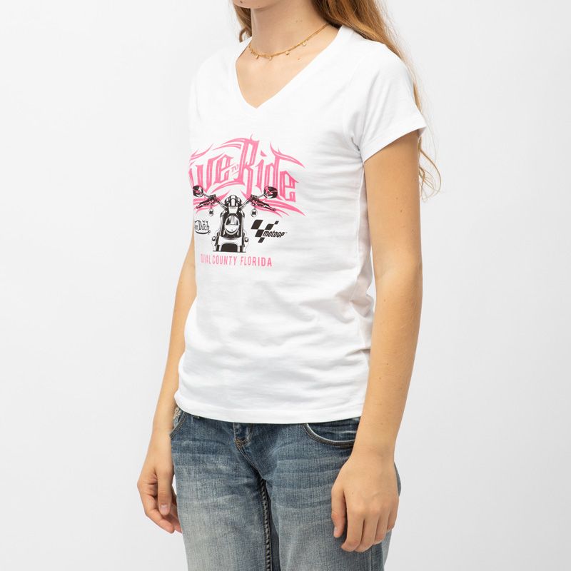 Tee shirt col v moto gp x von dutch vdmgp/2/tv/moto2 Femme VON DUTCH Tee shirt col v moto gp x von dutch vdmgp/2/tv/moto2 Femme VON DUTCH