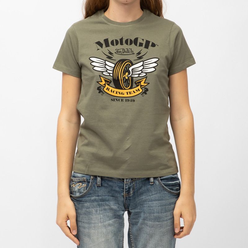 Tee shirt col rond jersey moto gp x von dutch vdmgp/2/tv/moto39 Femme VON DUTCH