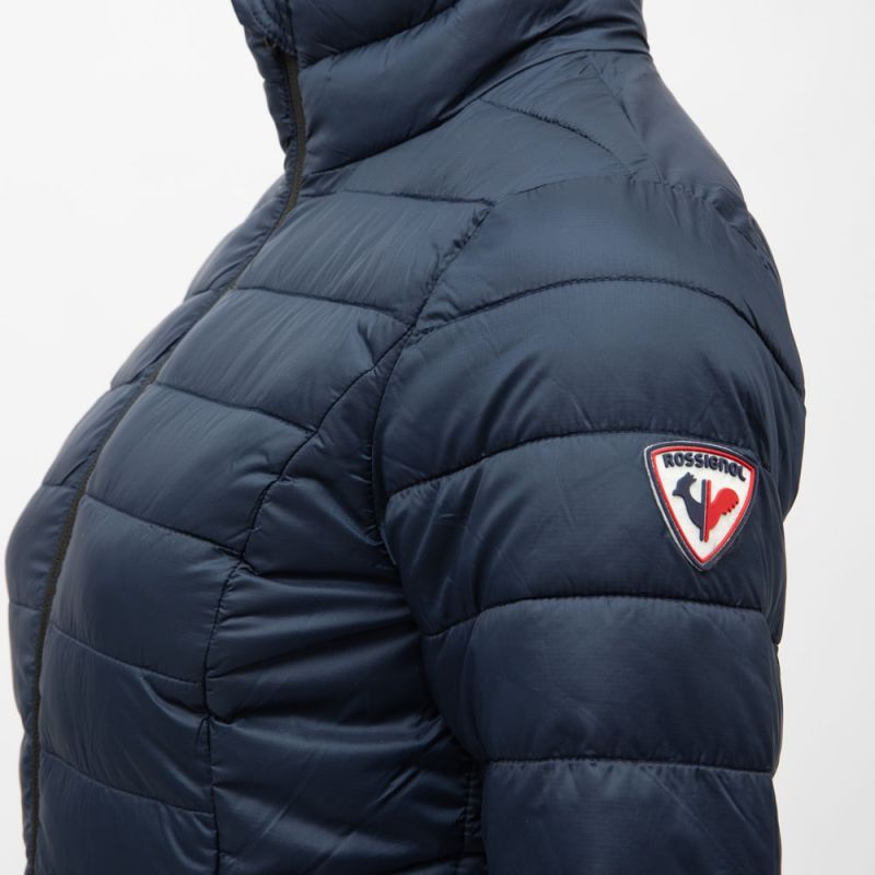 Doudoune fine ajustée matelassée poches zippées col cheminée Femme ROSSIGNOL