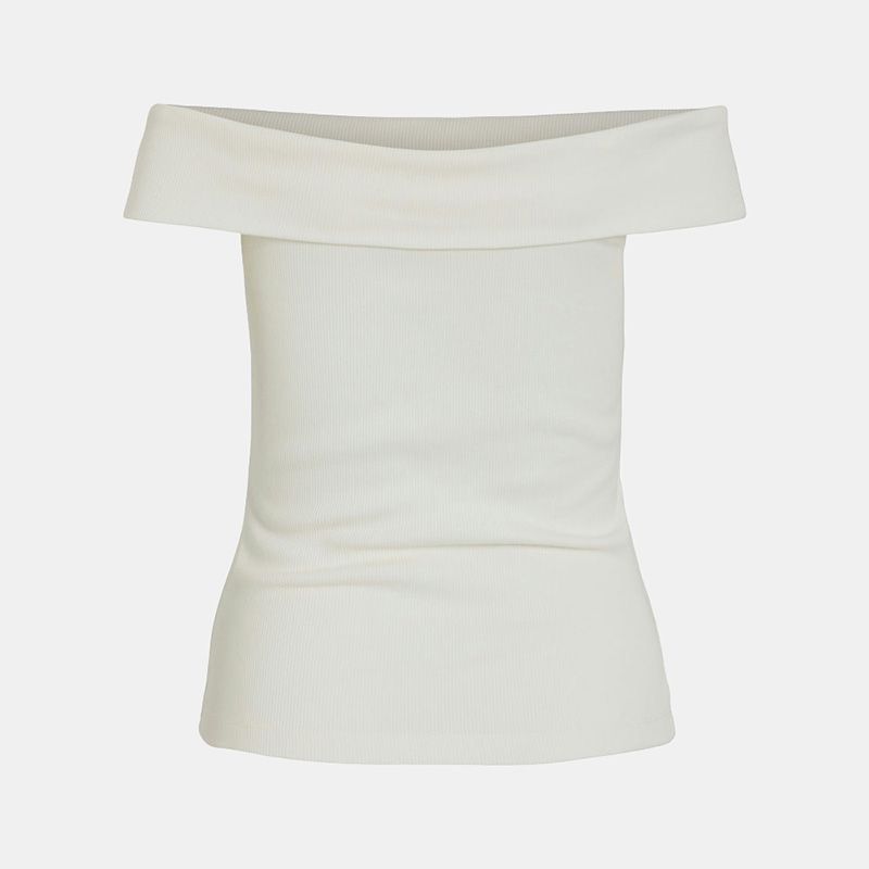 Top coton sahia black épaules dénudées Femme VILA Top coton sahia black épaules dénudées Femme VILA