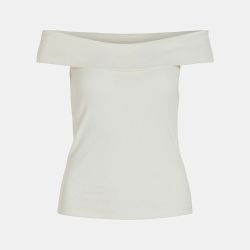 Top coton sahia black épaules dénudées Femme VILA