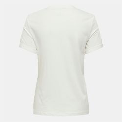 Tee shirt Tenna col rond coton imprimé coeur regular Femme ONLY Tee shirt Tenna col rond coton imprimé coeur regular Femme ONLY