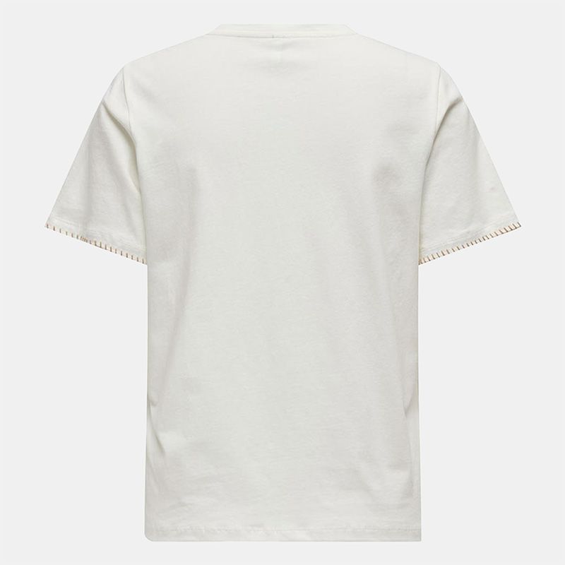 Tee shirt poche avant karen avec surpiques Femme ONLY