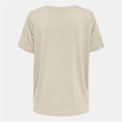 Tee shirt col V à pailettes Harly Femme ONLY Tee shirt col V à pailettes Harly Femme ONLY