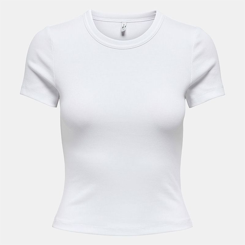 Tee shirt basique col rond coton bio Femme ONLY