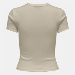 Tee shirt basique col rond coton bio Femme ONLY