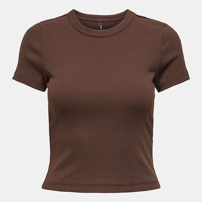 Tee shirt basique col rond coton bio Femme ONLY