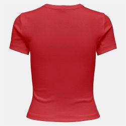 Tee shirt basique col rond coton bio Femme ONLY
