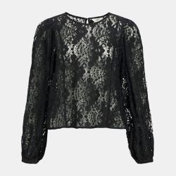 Blouse à dentelle Beverly manches longues Femme OBJECT