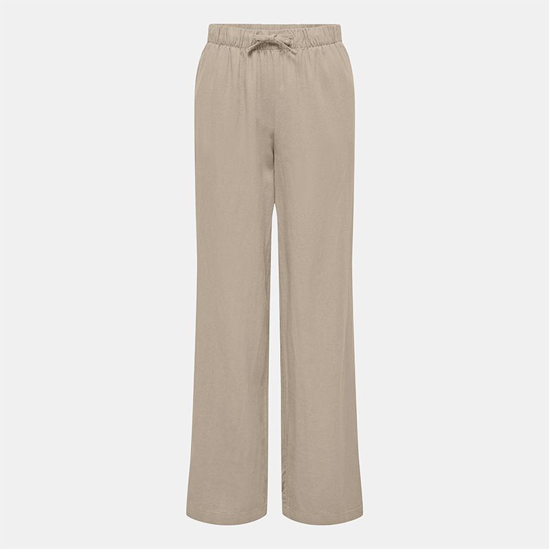 Pantalon en lin fermeture cordon Femme ONLY