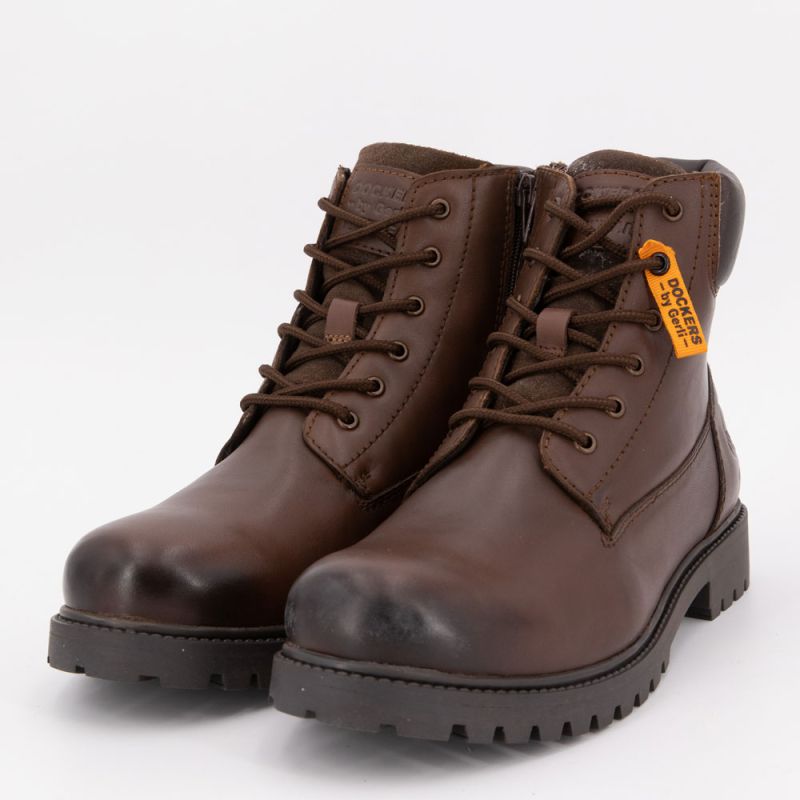 Bottine a lacet nappa park brown 57jp001100380 t41/45 Homme DOCKERS BY GERLI Bottine a lacet nappa park brown 57jp001100380 t41/45 Homme DOCKERS BY GERLI