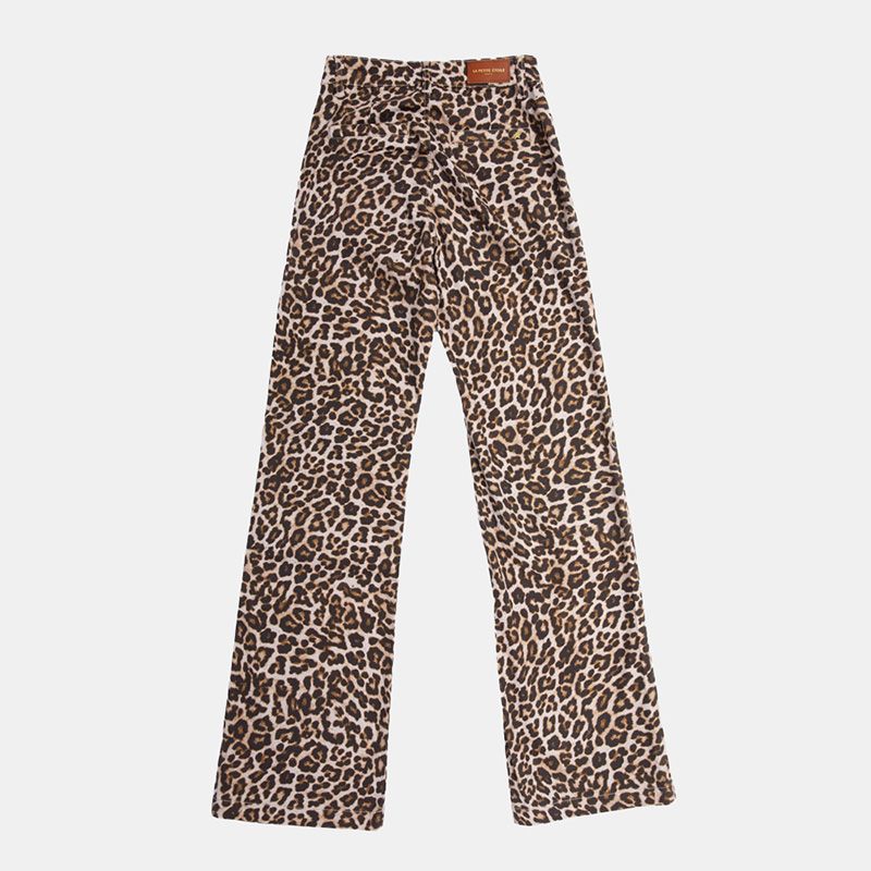Pantalon imprimé leopard sonny avec poches avant Femme LA PETITE ETOILE