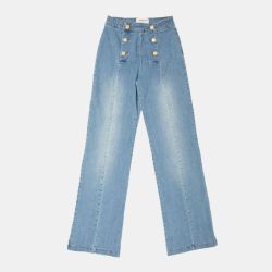 Jean regular avec boutons stone paula Femme LA PETITE ETOILE