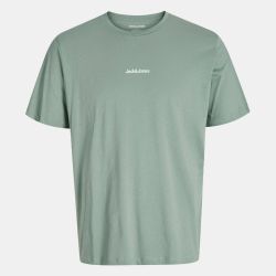 Tee shirt vert d'eau mine col ras de cou imprimé montagnes Homme JACK & JONES Tee shirt vert d'eau mine col ras de cou imprimé montagnes Homme JACK & JONES