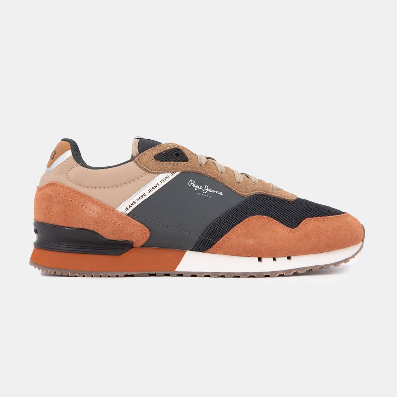 Baskets cuir london grade camel lacets beiges Homme PEPE JEANS Baskets cuir london grade camel lacets beiges Homme PEPE JEANS